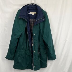 London Fog - Men’s Coat - Forest Green - Navy Blue - Large Long